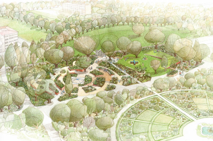 Tony Beattie, Architecture. Garden of Health